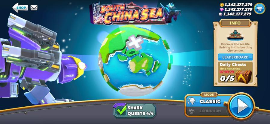 Hungry Shark World Mod Apk Unlock All Map