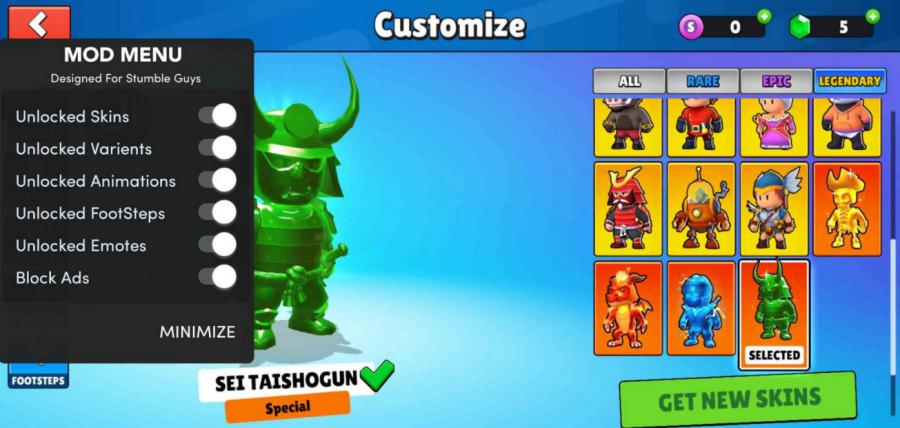 Cara Cheat Stumble Guys Mod Menu