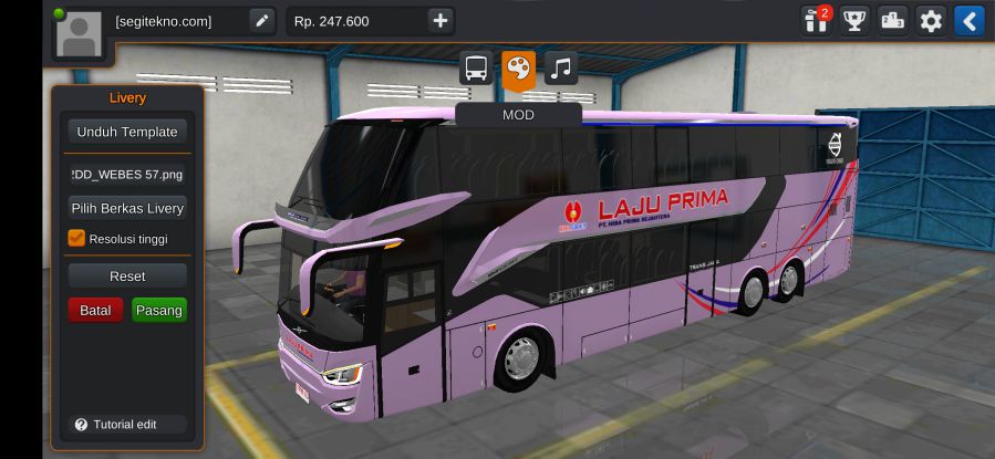Mod Bussid Bus Tingkat Laju Prima