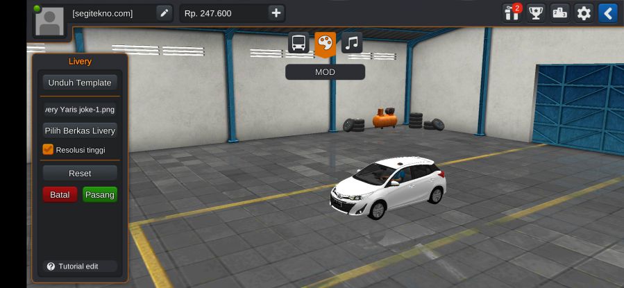 Download Mod Bussid Yaris Joker