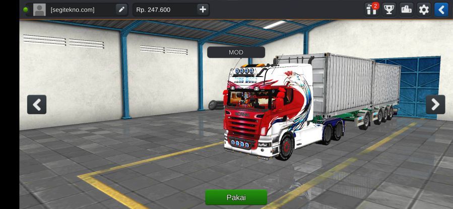 Mod Bussid Truck Gandeng Scania R580