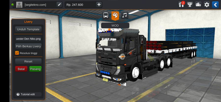 Mod Trailer Bussid UD Quester