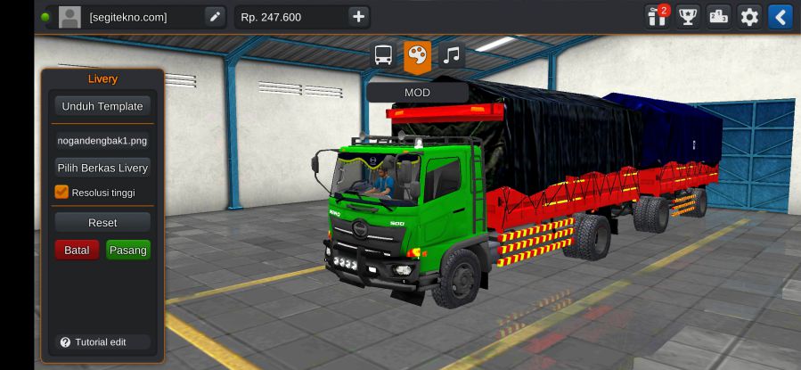Mod Bussid Truck Gandeng Hino 500