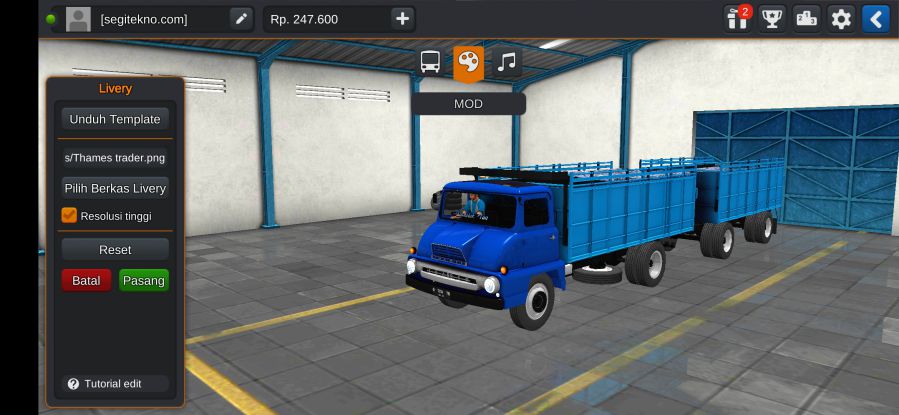 Mod Bussid Truck Gandeng Classic