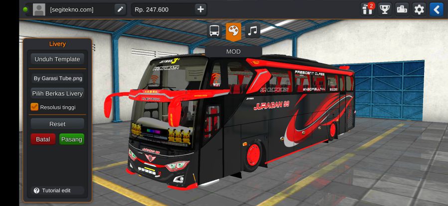 Mod Bussid JB3+ SHD Voyager