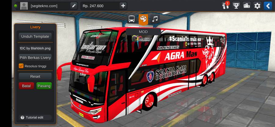 Mod Bussid SDD JB2+ Agra Mas
