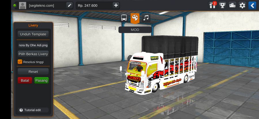 Download Mod Bussid Truk Canter Kontes