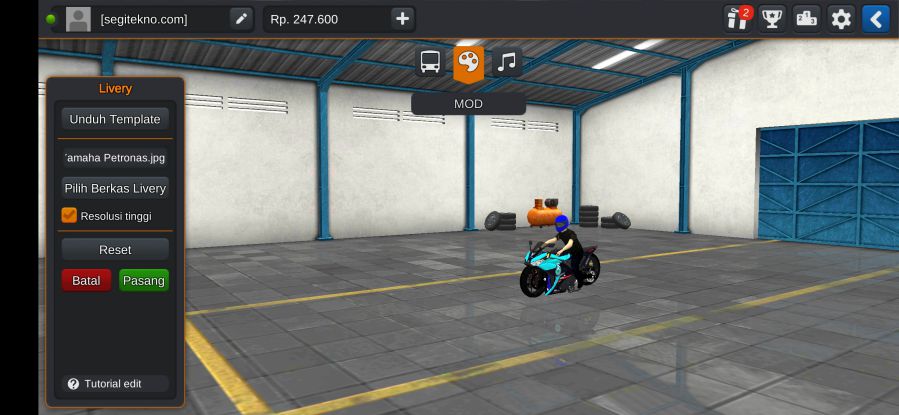 Download Mod Bussid R15 Petronas