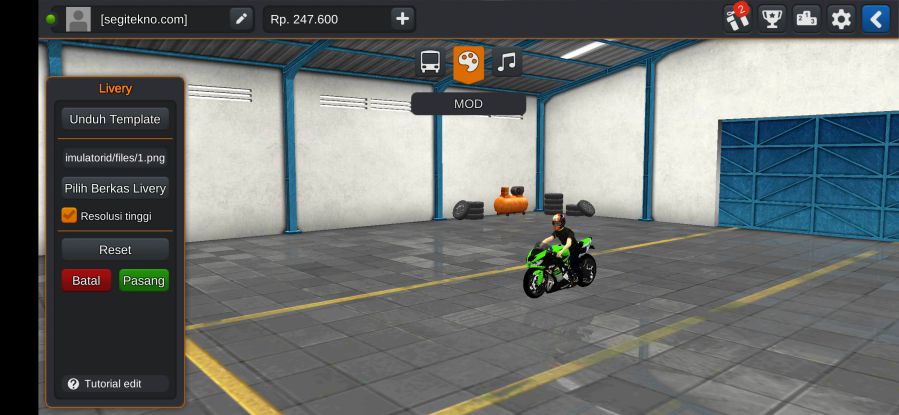 Download Mod Bussid Moge Kawasaki ZX6R