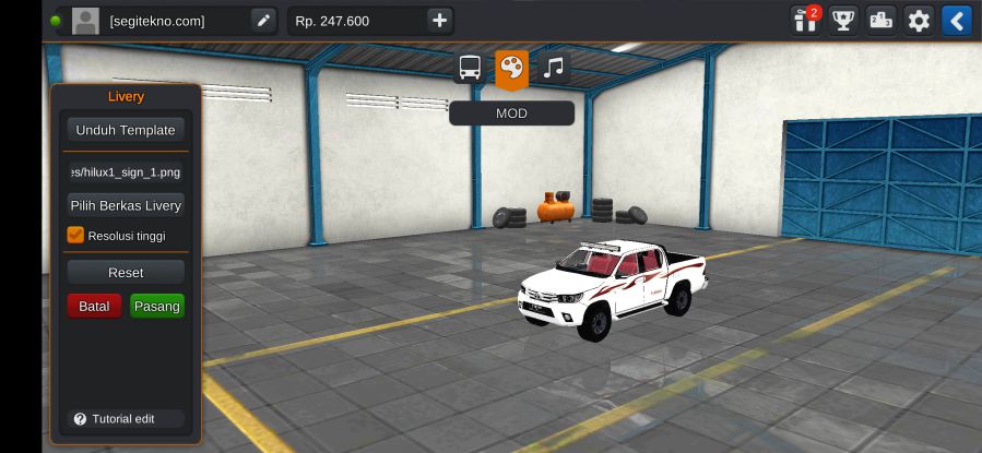 Download Mod Bussid Toyota Hilux Revo