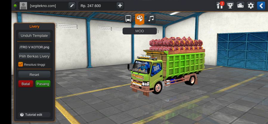 Download Mod Bussid Truck Hino Dutro Kalimantan