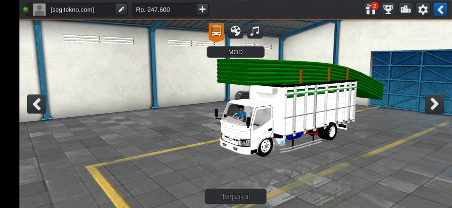 Download Mod Bussid Truck Hino Dutro Muatan Bambu