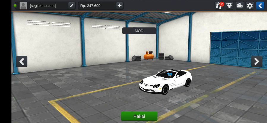 Download Mod Bussid Mercedes-Benz SLR McLaren 722S Roadster