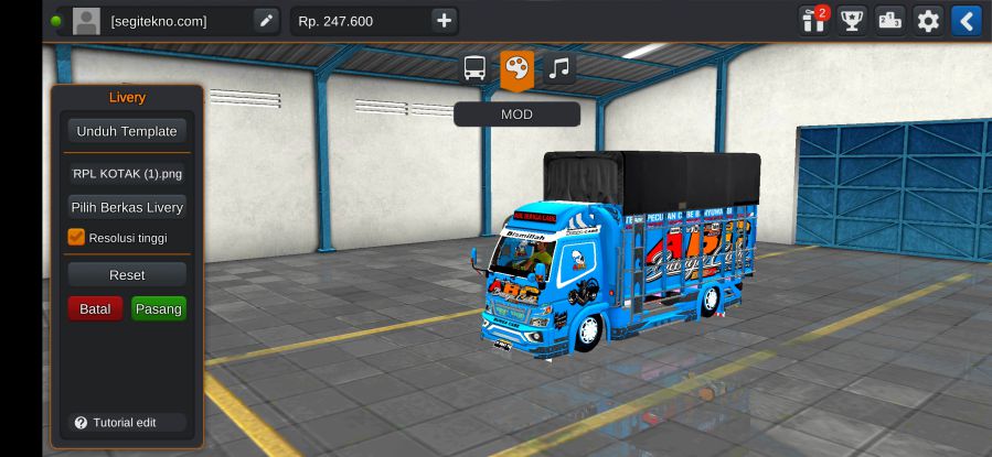 Download Mod Bussid Truck ABC Terpal Kotak