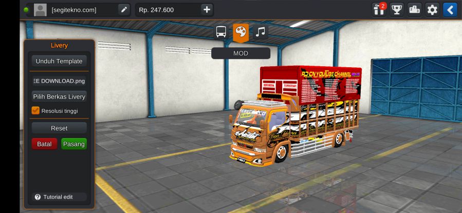 Download Mod Bussid Truck M18 Somber Logistik