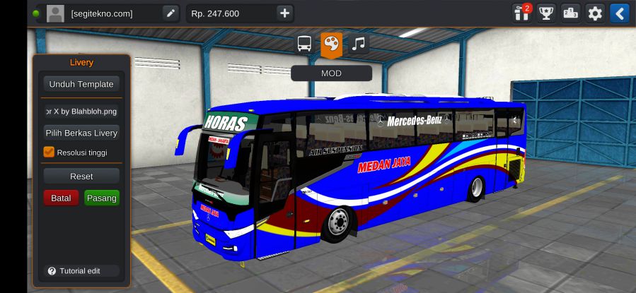Download Mod Bussid Scorpion X Medan Jaya