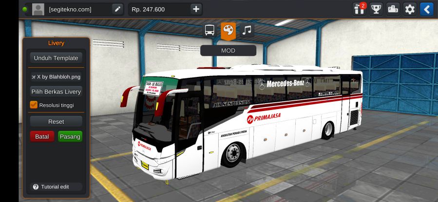 Download Mod Bussid Scorpion X Primajasa
