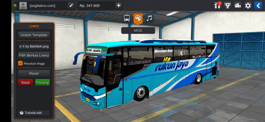 Download Mod Bussid Scorpion X Rukun Jaya