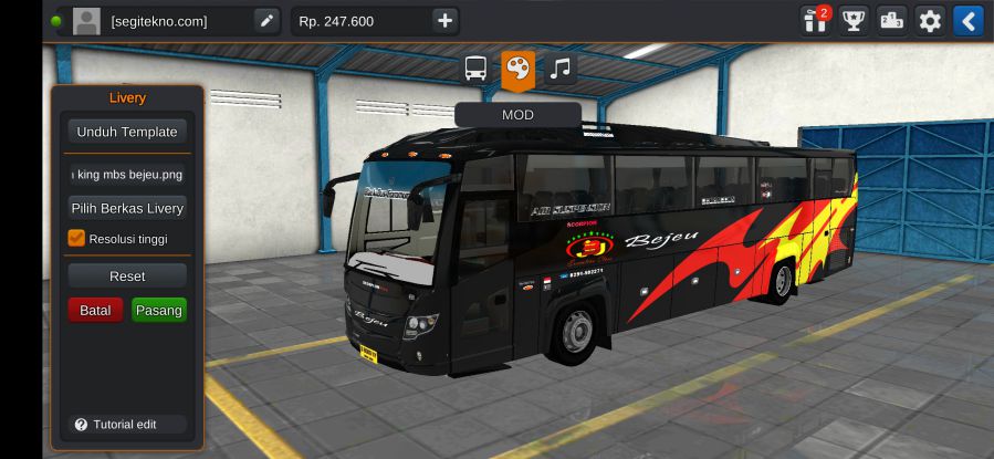 Download Mod Bussid Scorpion King Bejeu