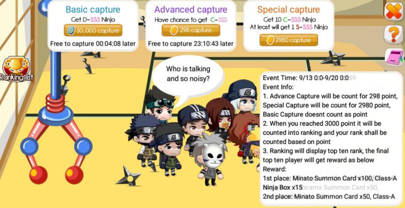 Cara Mendapatkan Ninja SSS Ninja Heroes Capture Ninja