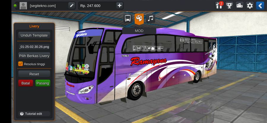 Download Mod Bussid Ramayana JBHD