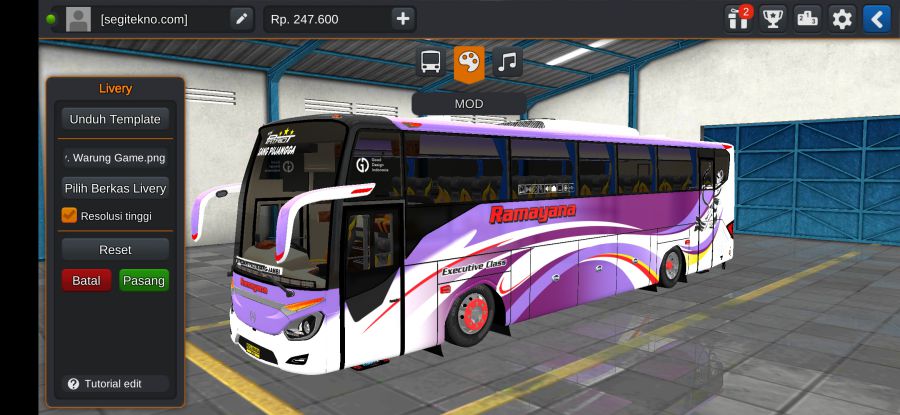 Download Mod Bussid Ramayana New Patriot