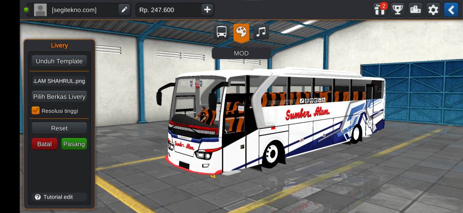 Download Mod Bussid Sumber Alam SR1 Old
