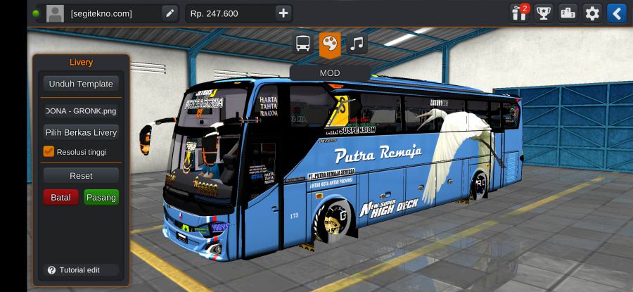 Download Mod Bussid Putra Remaja JB3 HDD