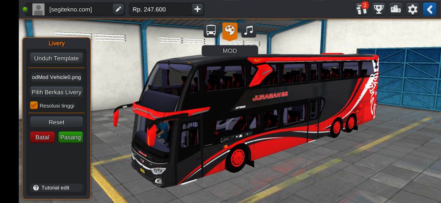 Download Mod Bussid Juragan 99 SDD Scania K410 V4