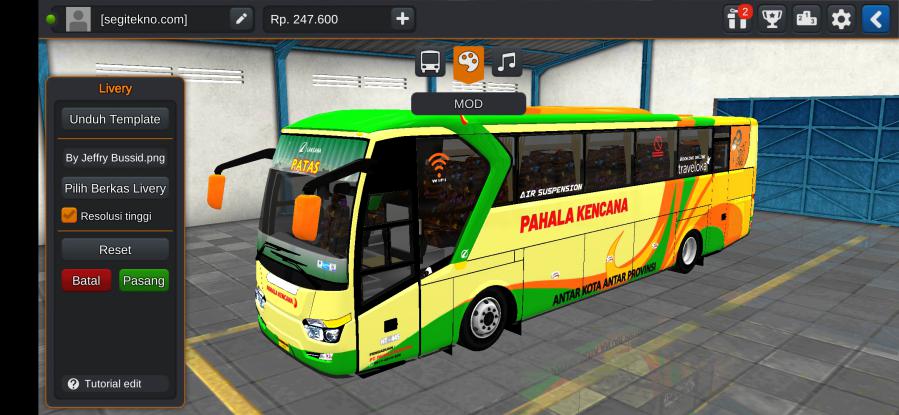Download Mod Bussid Pahala Kencana SR1 Old