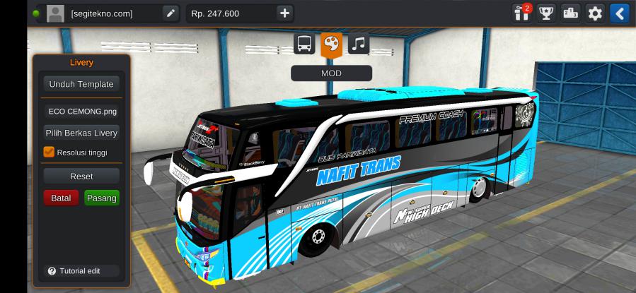 Download Mod Bussid Nafit Trans JB2 SHD Hino RK