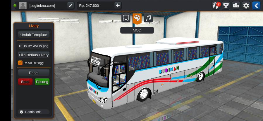 Download Mod Bussid Budiman Proteus