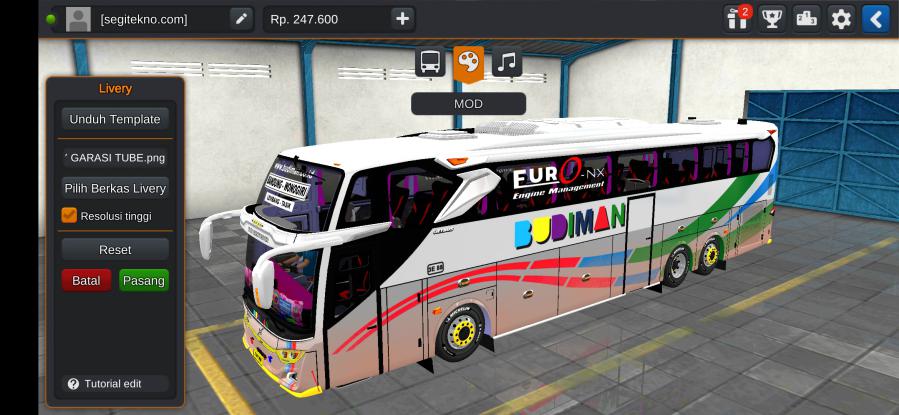 Download Mod Bussid Budiman JB3+ Volvo Alcoa