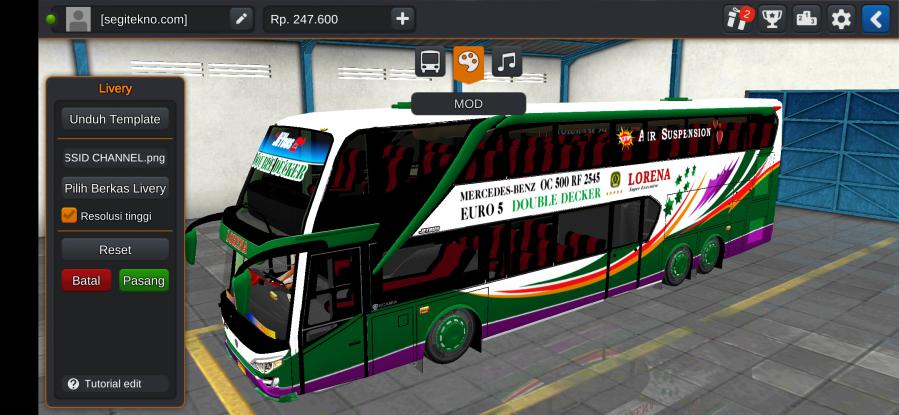 Download Mod Bussid Lorena JB2+ SDD