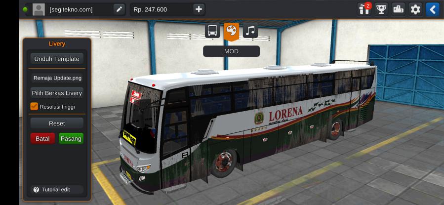 Download Mod Bussid Lorena Trisakti Titanium