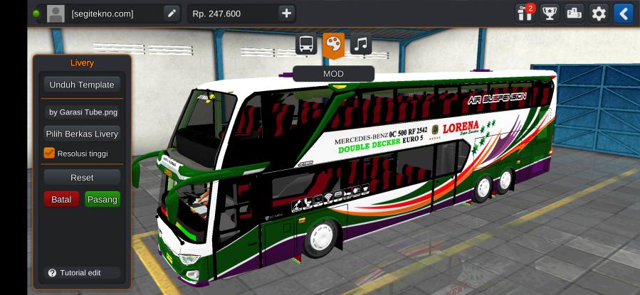 Download Mod Bussid Lorena JB3+ SDD