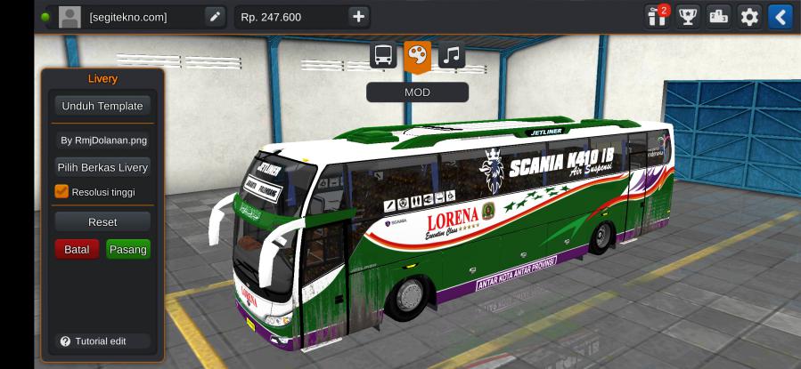 Download Mod Bussid Lorena Jetliner SHD Scania