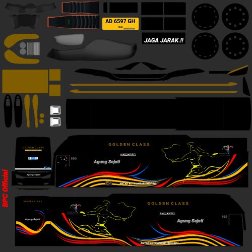 Download Mod Bussid & Livery Agung Sejati SR2 Scania