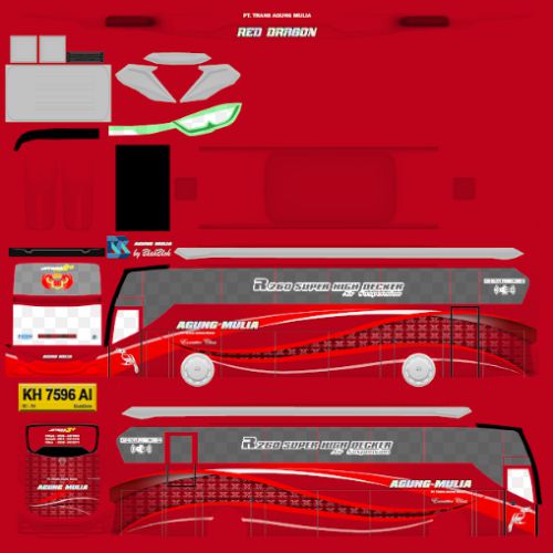 Download Mod Bussid & Livery Agung Mulia XHD Rombak
