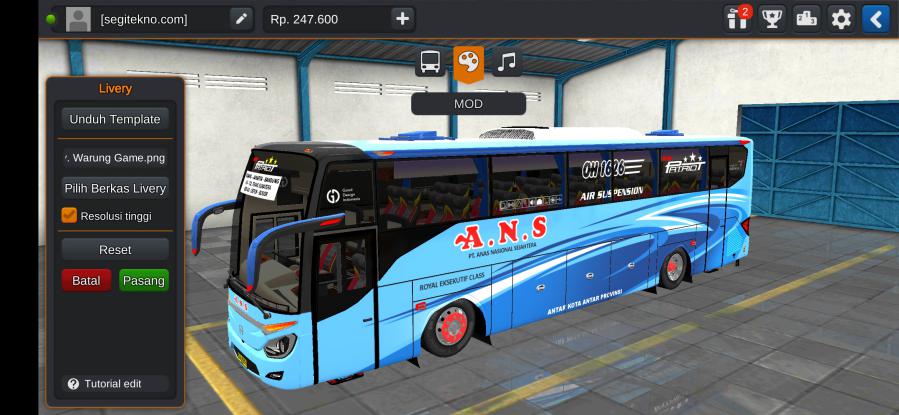 Download Mod Bussid & Livery ANS New Patriot