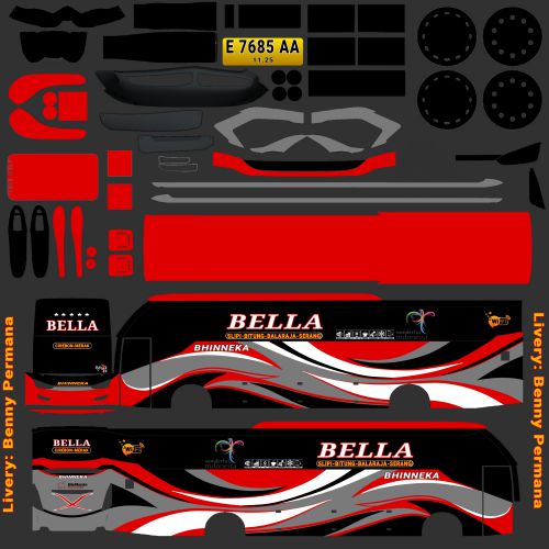 Download Mod Bussid & Livery Bhinneka SR2 S
