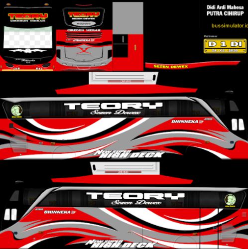Download Mod Bussid & Livery Bhinneka Teory
