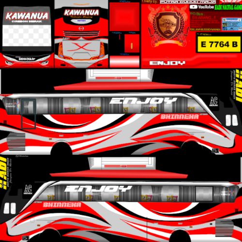 Download Mod Bussid & Livery Bhinneka SHD Ori