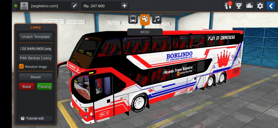 Download Mod Bussid & Livery Borlindo Avante D2