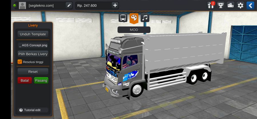 Download Mod Bussid Dump Hino 500 New Gen
