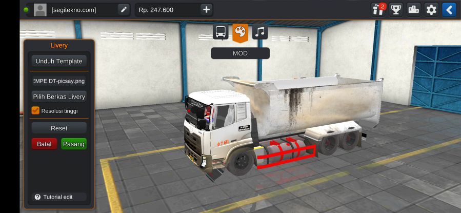Download Mod Bussid Dump UD Quester