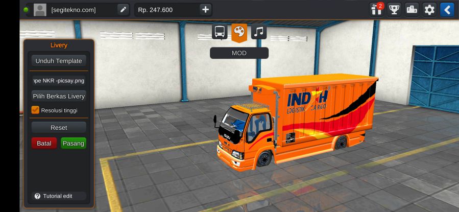 Download Mod Bussid Truck BoxIsuzu NKR