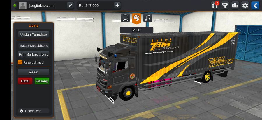 Download Mod Bussid Truck Box Hino