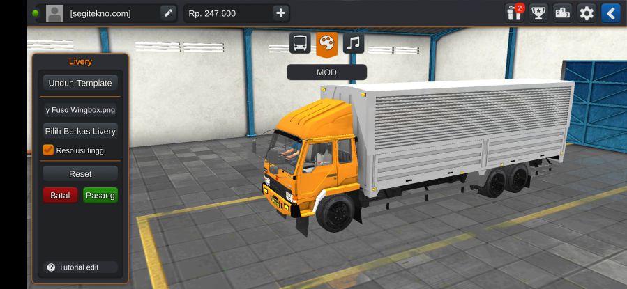Download Mod Bussid Truck Box Fuso FN