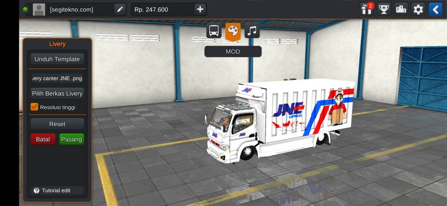 Download Mod Bussid Truck Box Canter